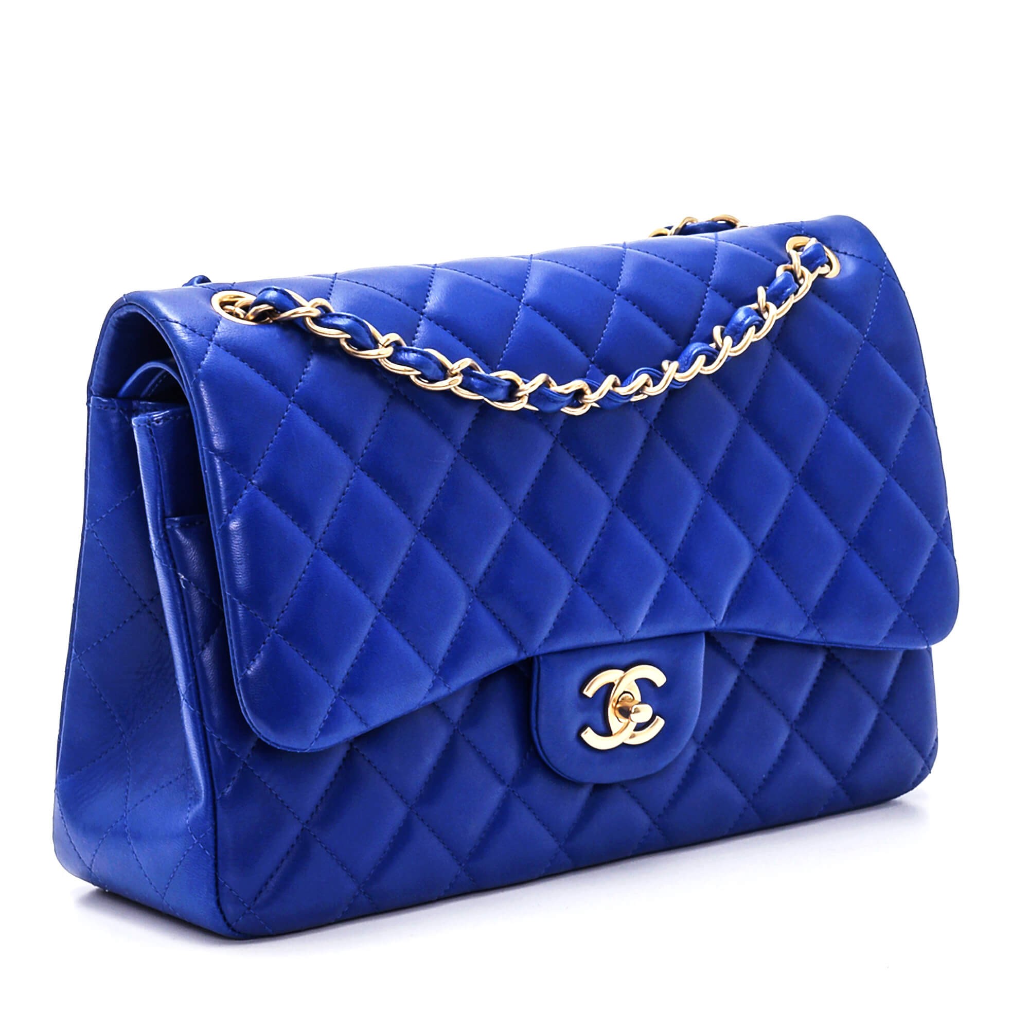 Classic Blue Leather Kadın Çanta