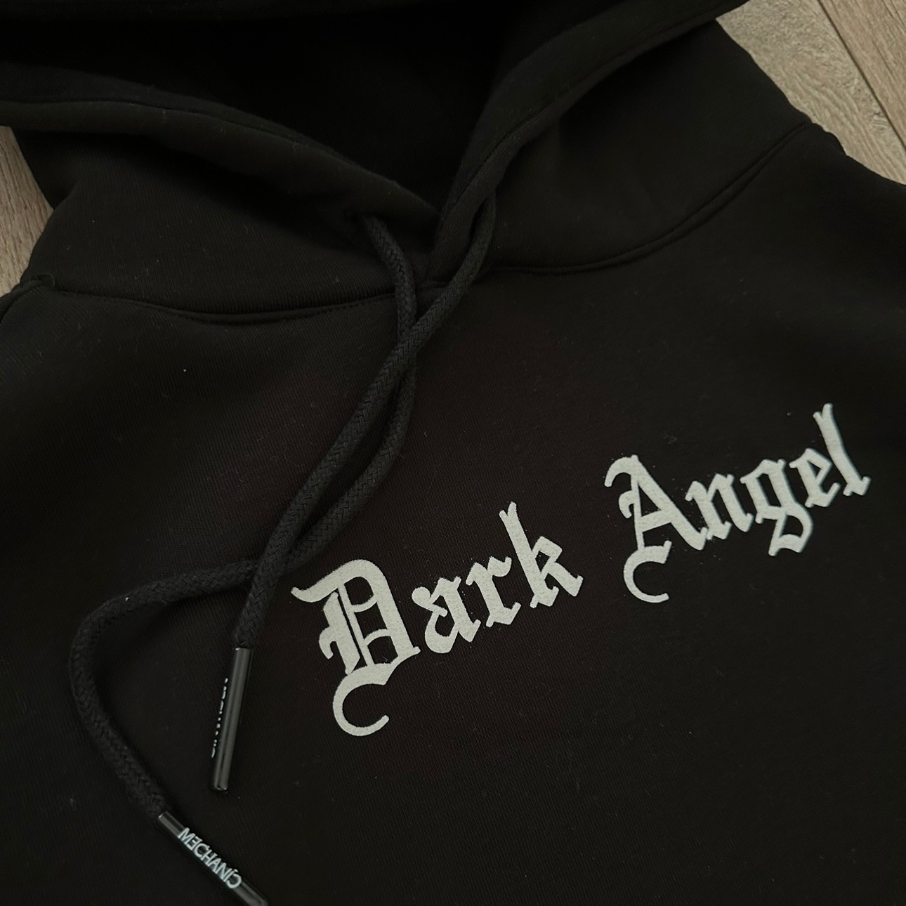 Dark Angel Oversize Siyah Hoodie