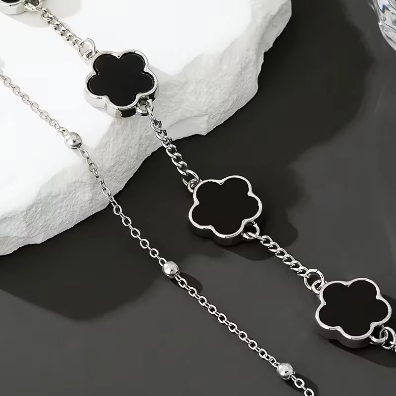 Silver Siyah Çelik Bileklik