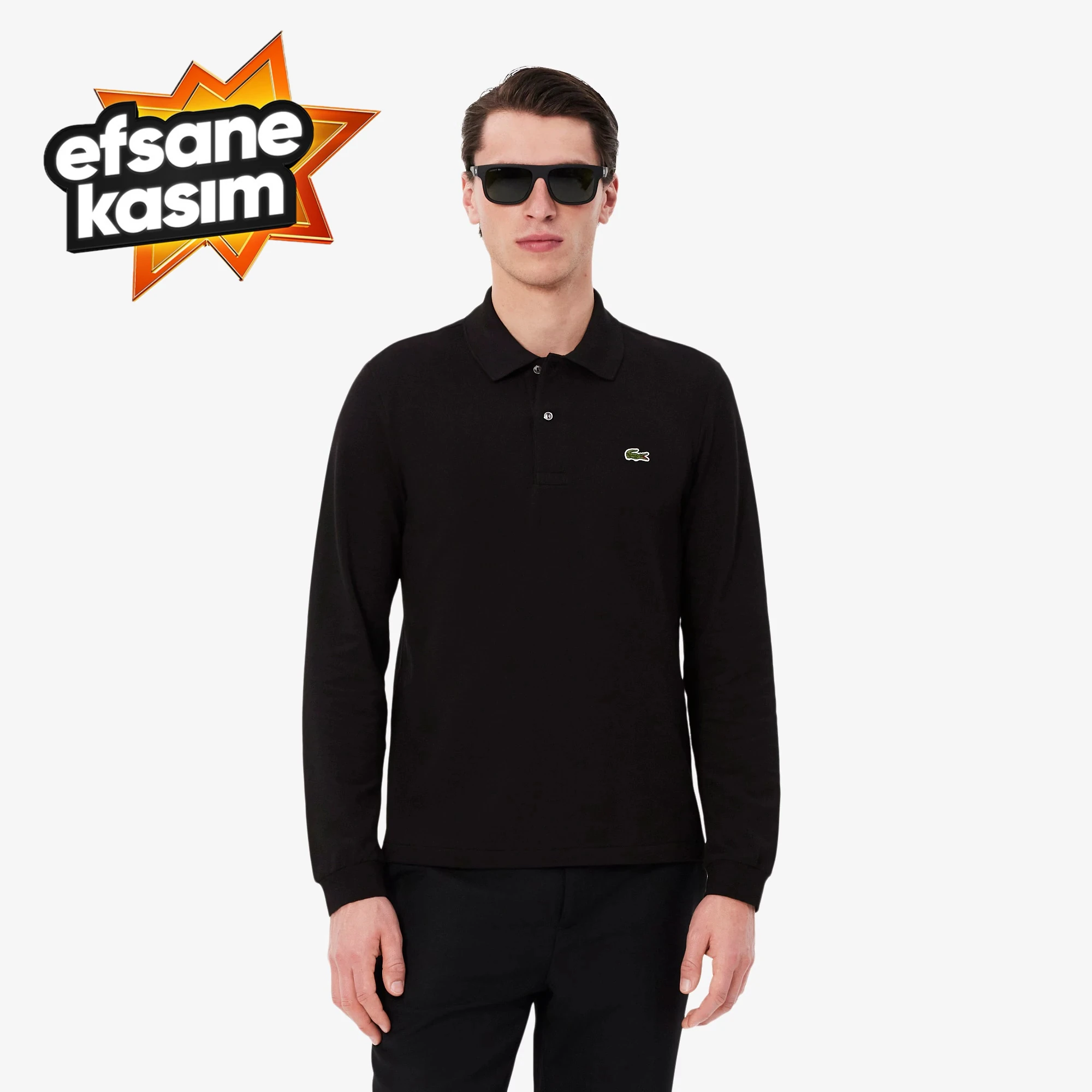 L.12.12 Erkek Classic Fit Uzun Kollu Polo