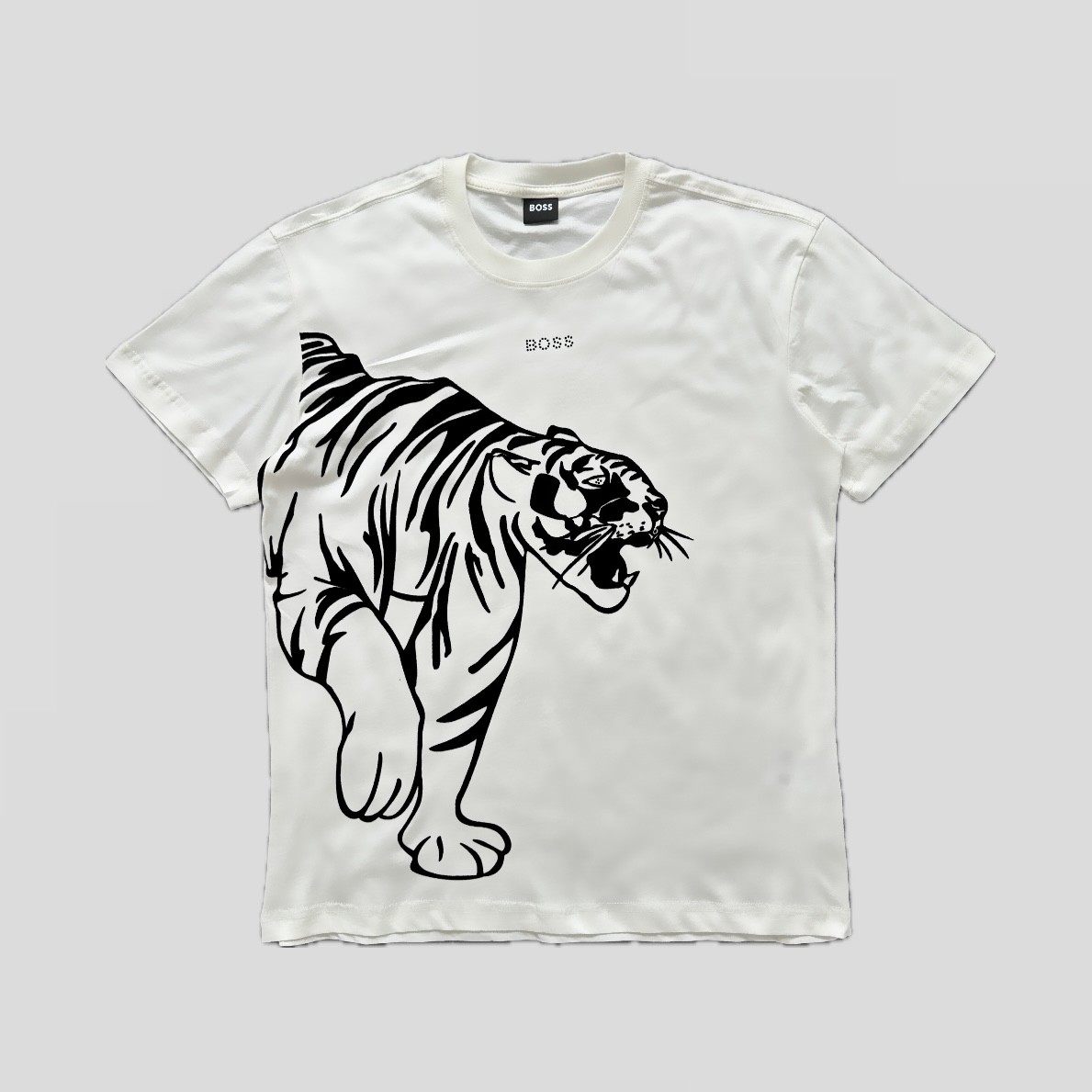 Tiger Logo T-Shirt - Beyaz