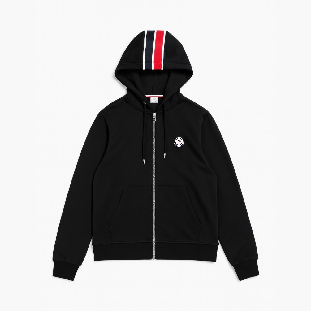 Kapüşonlu Logo Detaylı Sweatshirt - Black