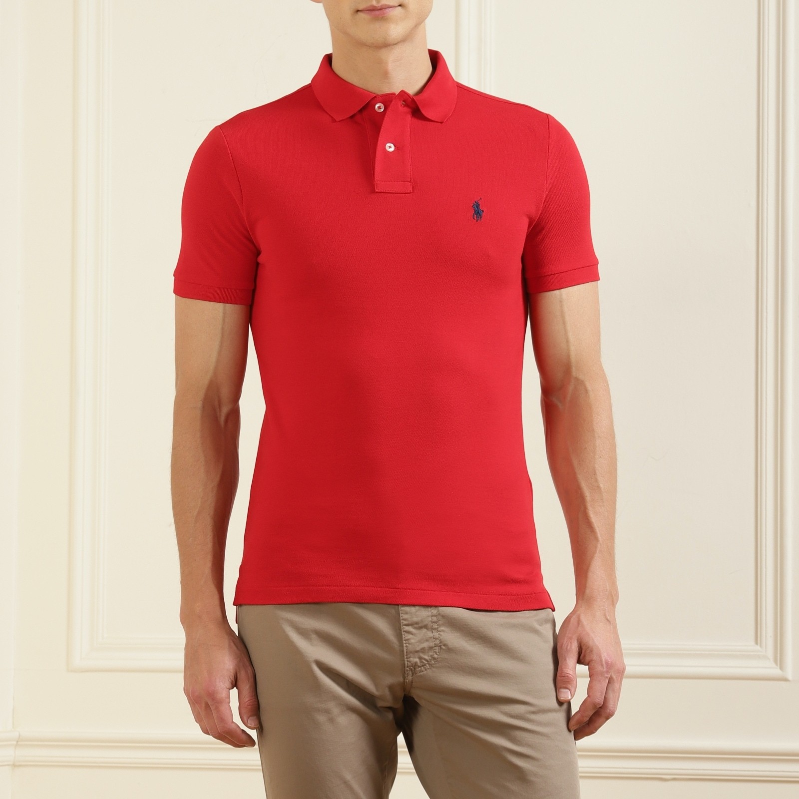 RL Polo Yaka Logo Nakışlı T-shirt