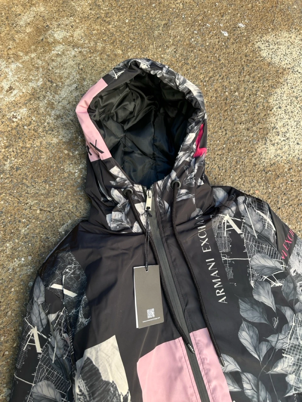 Exchange Desenli Erkek Mont