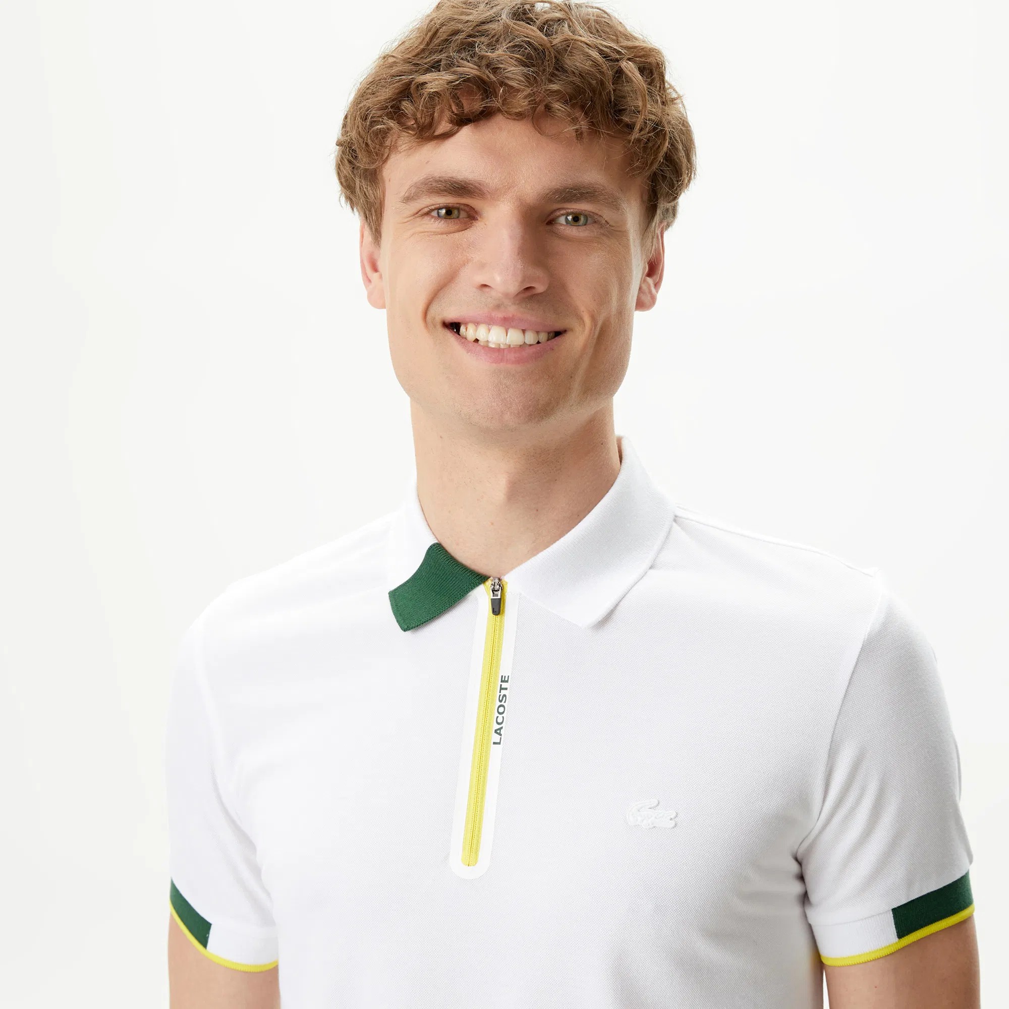 Fermuarlı Polo Yaka T-Shirt