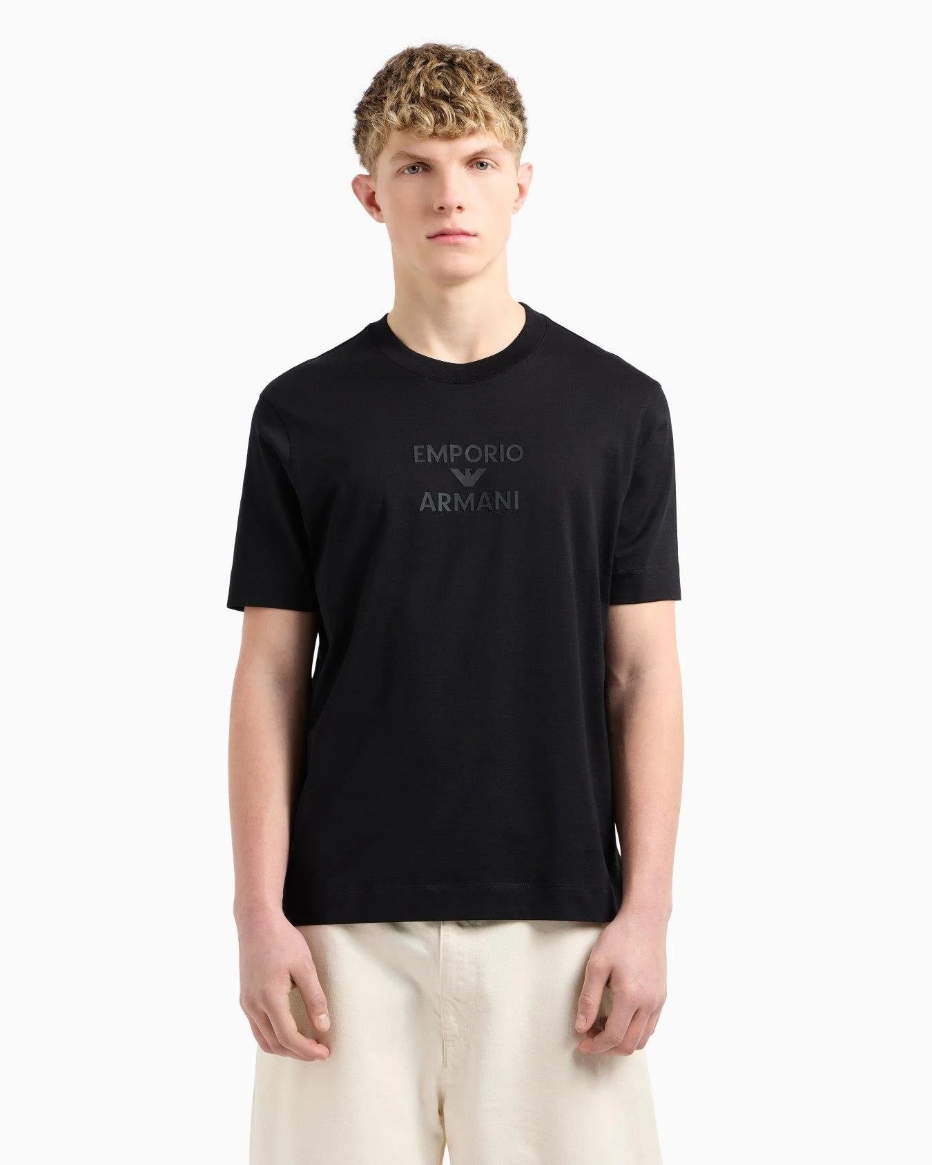 EA Normal Kesim Yuvarlak Yakalı Siyah T-Shirt
