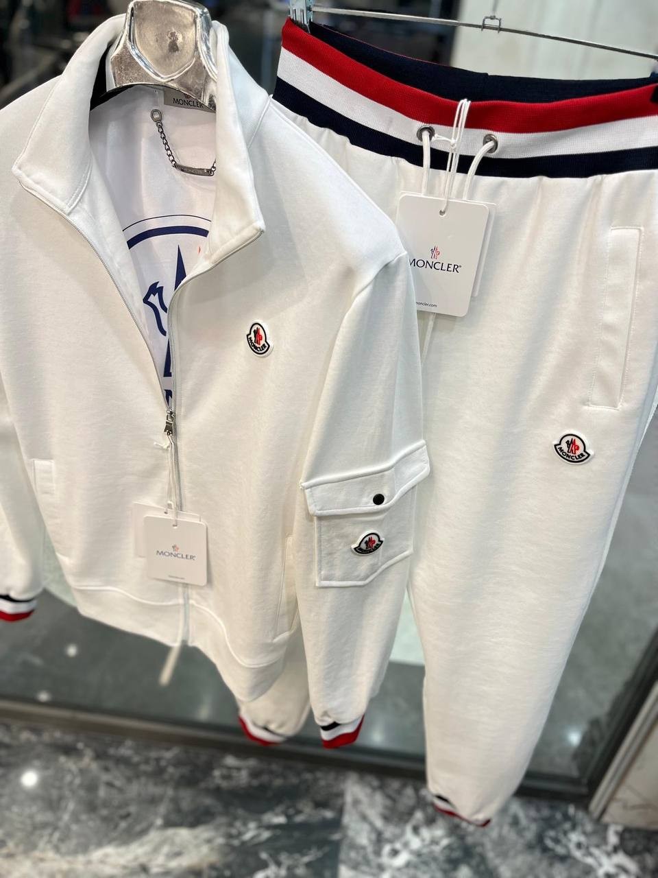 Double Patch Logo Fermuarlı Ceket