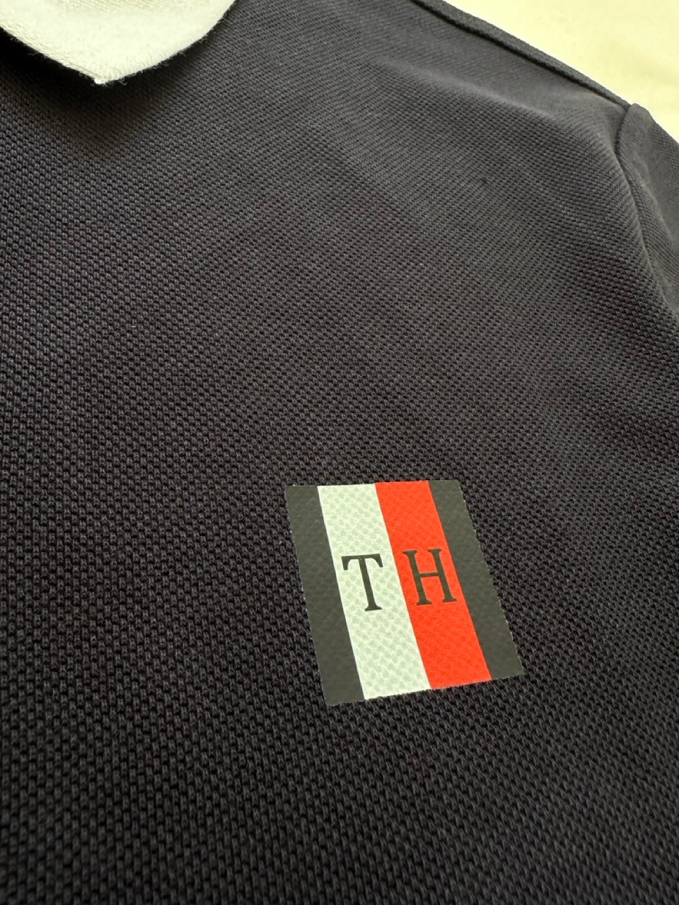 TH Big Flag Logo Polo Yaka T-Shirt
