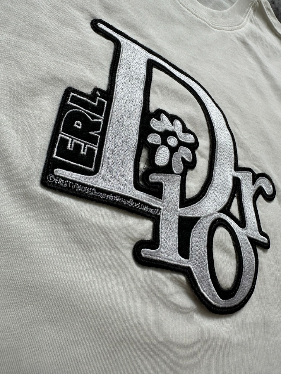 ERL Silver Cotton T-Shirt