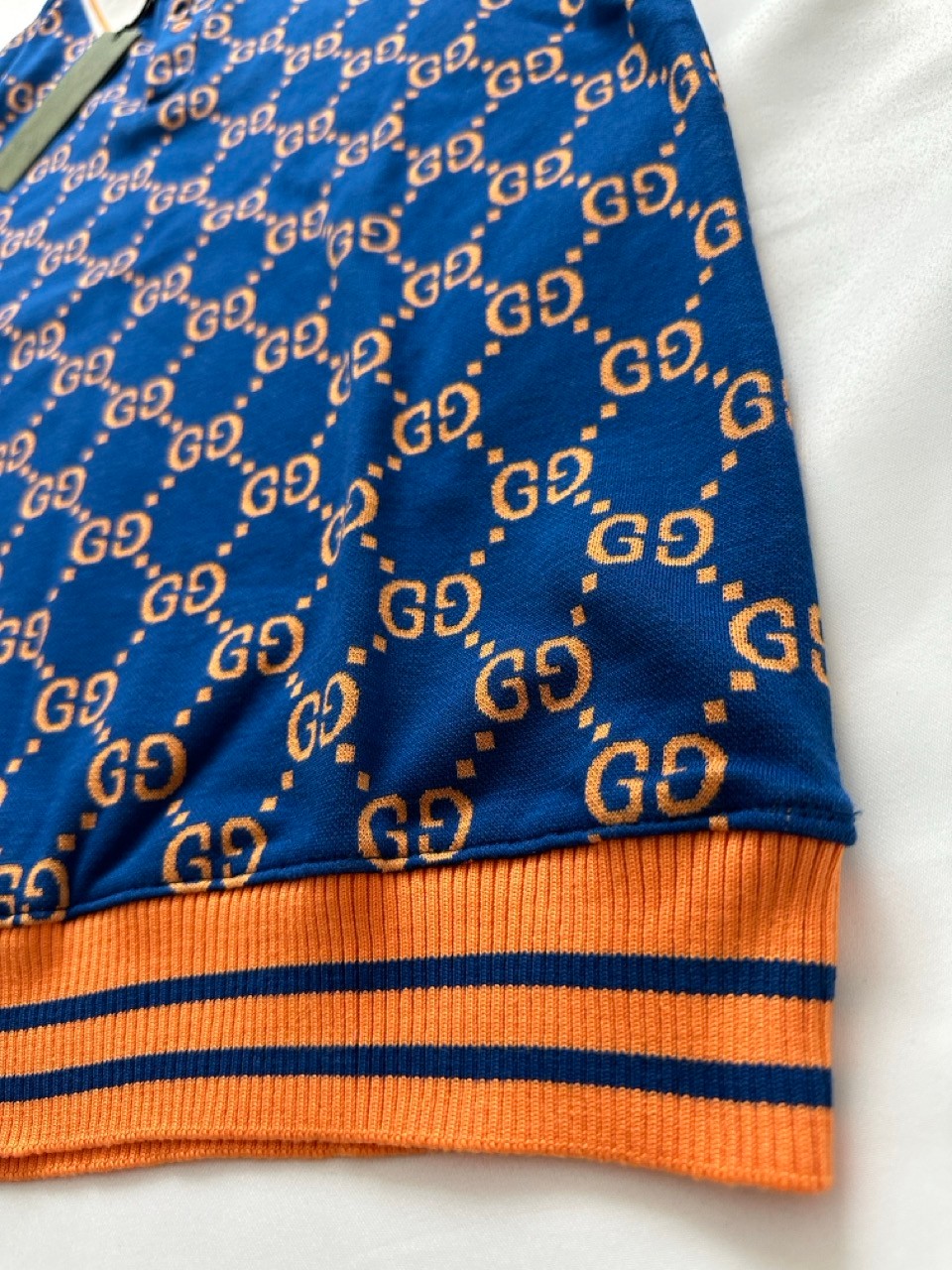 GG Printed Monogram Polo Yaka Triko T-Shirt