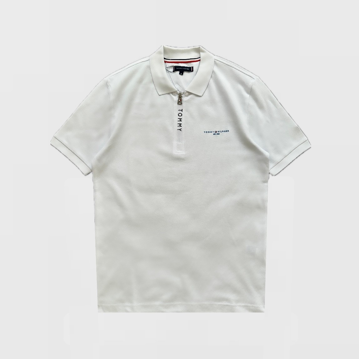 Adaptive Flag Cuff Polo T-Shirt - Beyaz