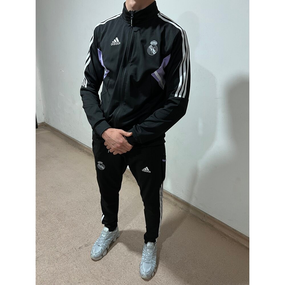 Real Madrid Training Eşofman Takımı Black/Black/Purple 