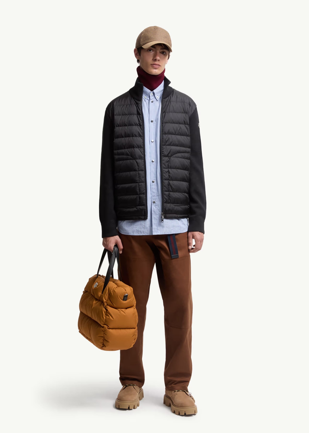 Padded Zip-Up Cardigan Ceket