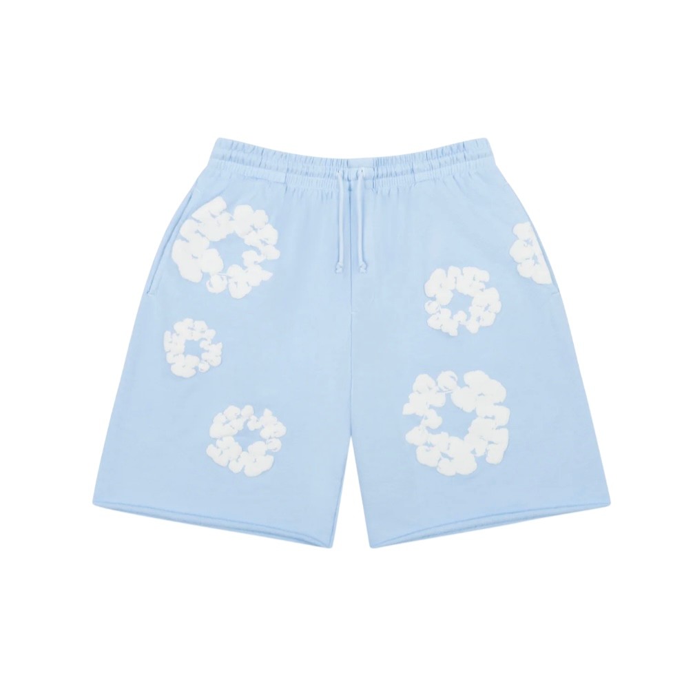 Denim Tears The Cotton Wreath Şort - Baby Blue