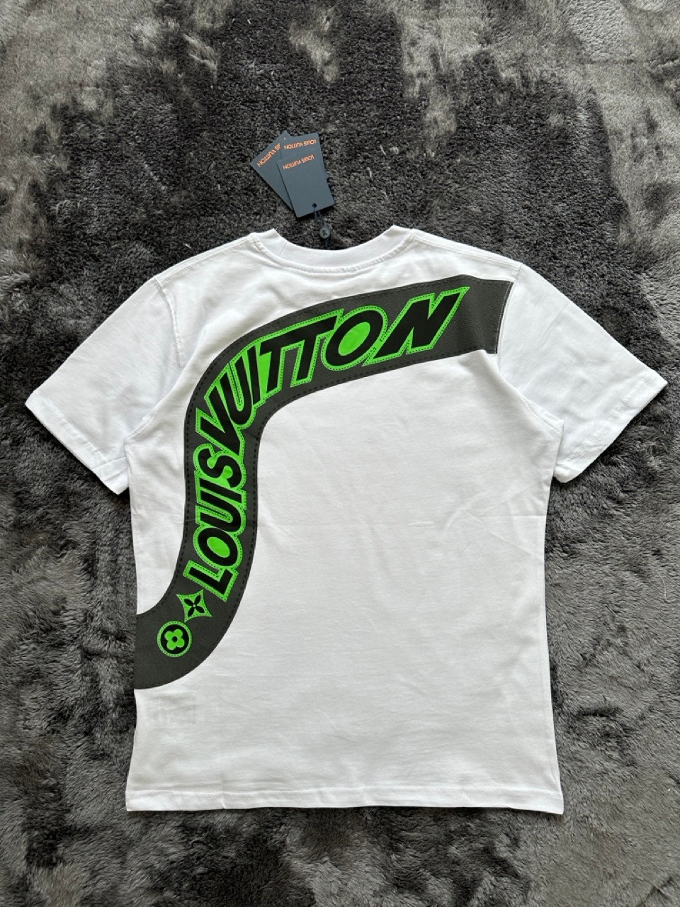 Green Snake Logo Cotton T-Shirt