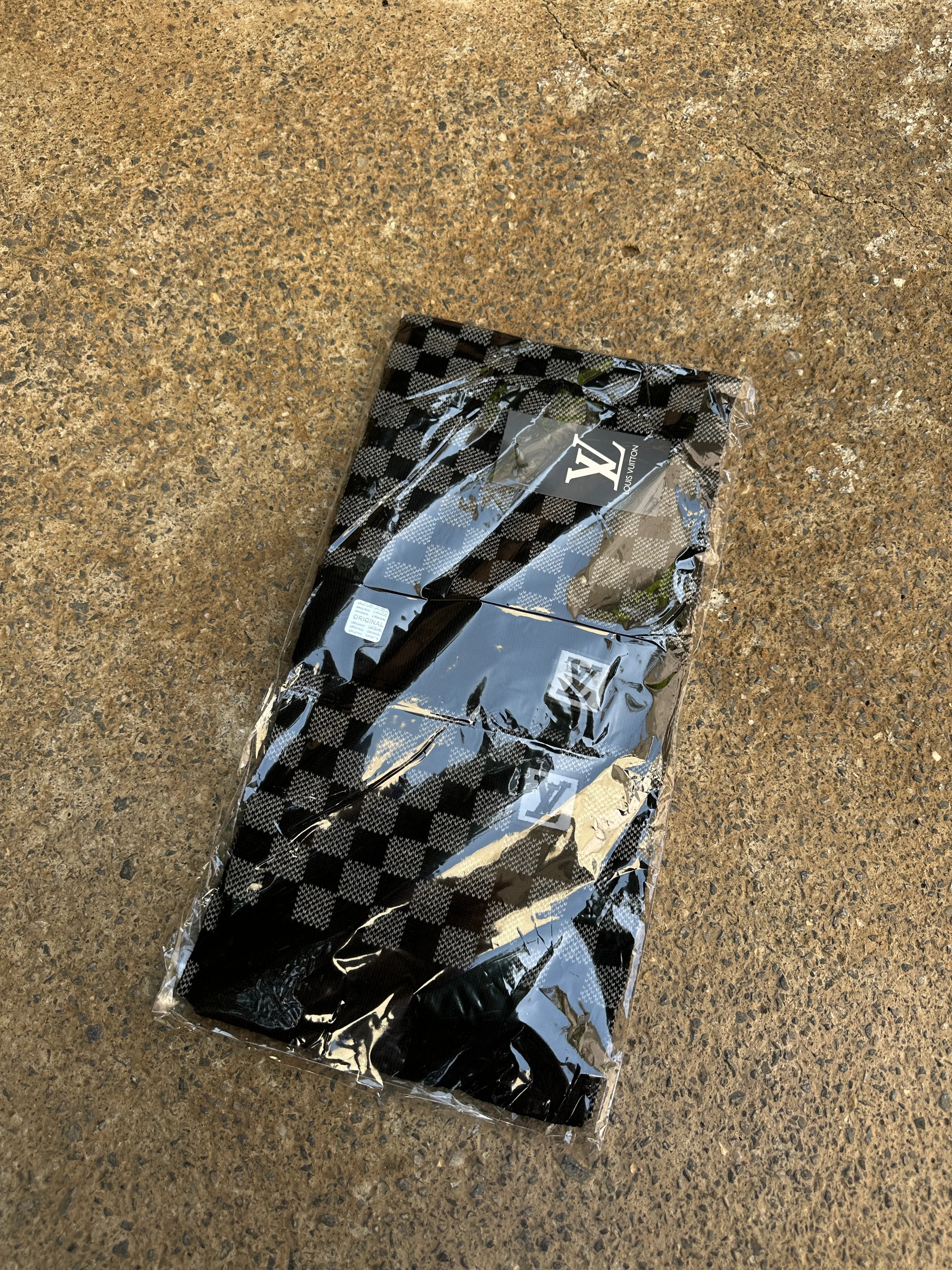 Reflektör Logolu Monogram Atkı ve Bere Seti