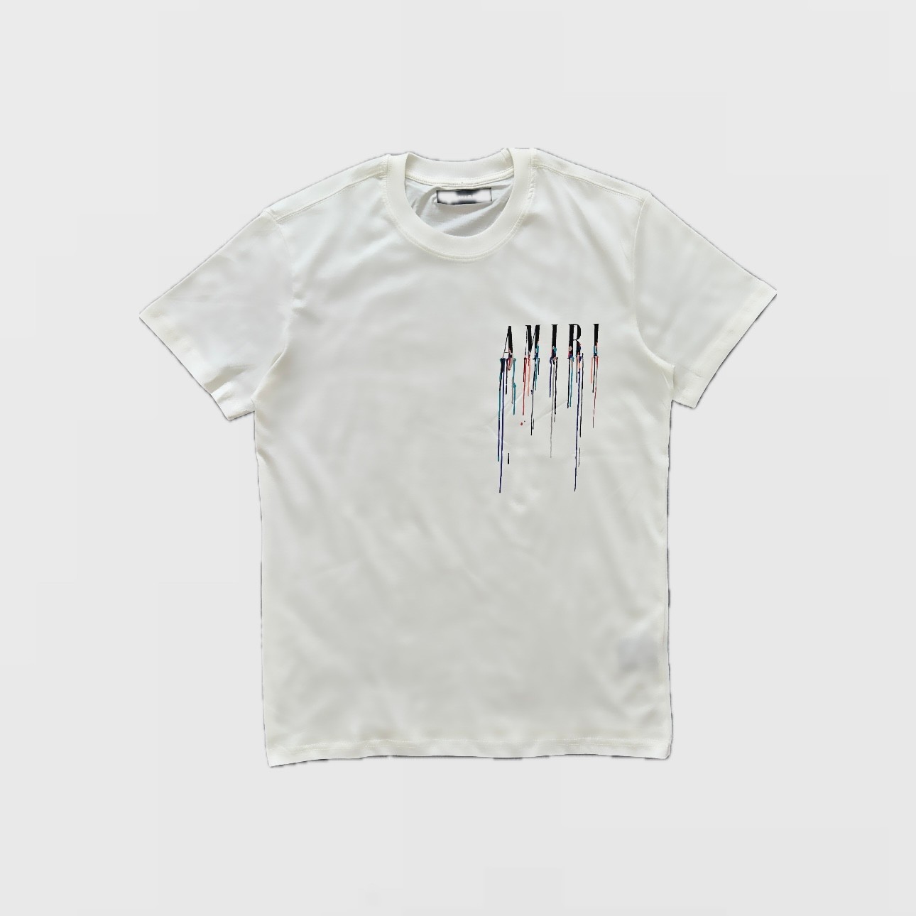 Drip Damla Logo T-Shirt - Beyaz