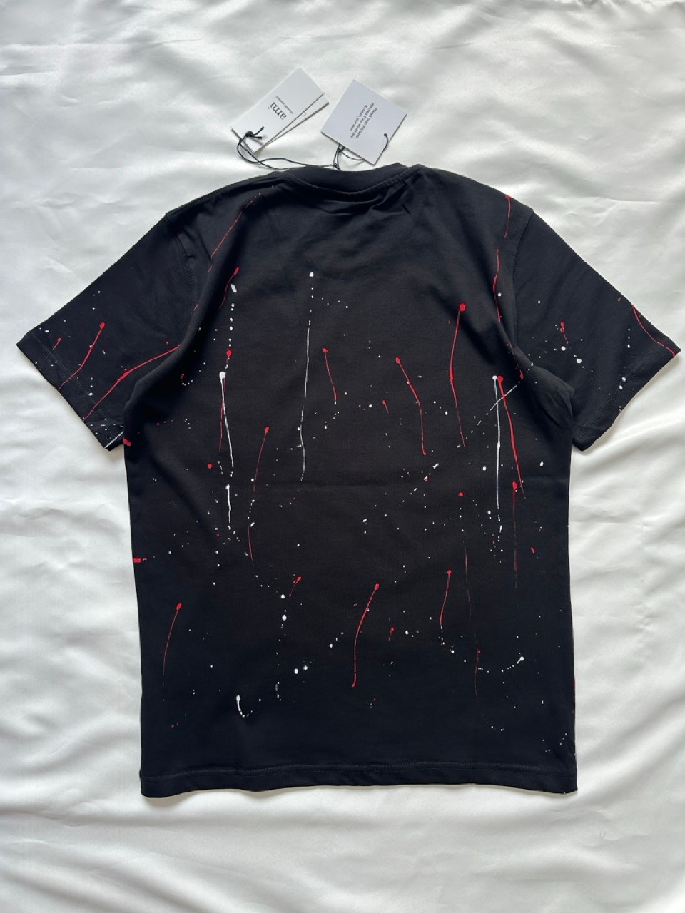 Kalp Logolu Drippy Cotton T-Shirt