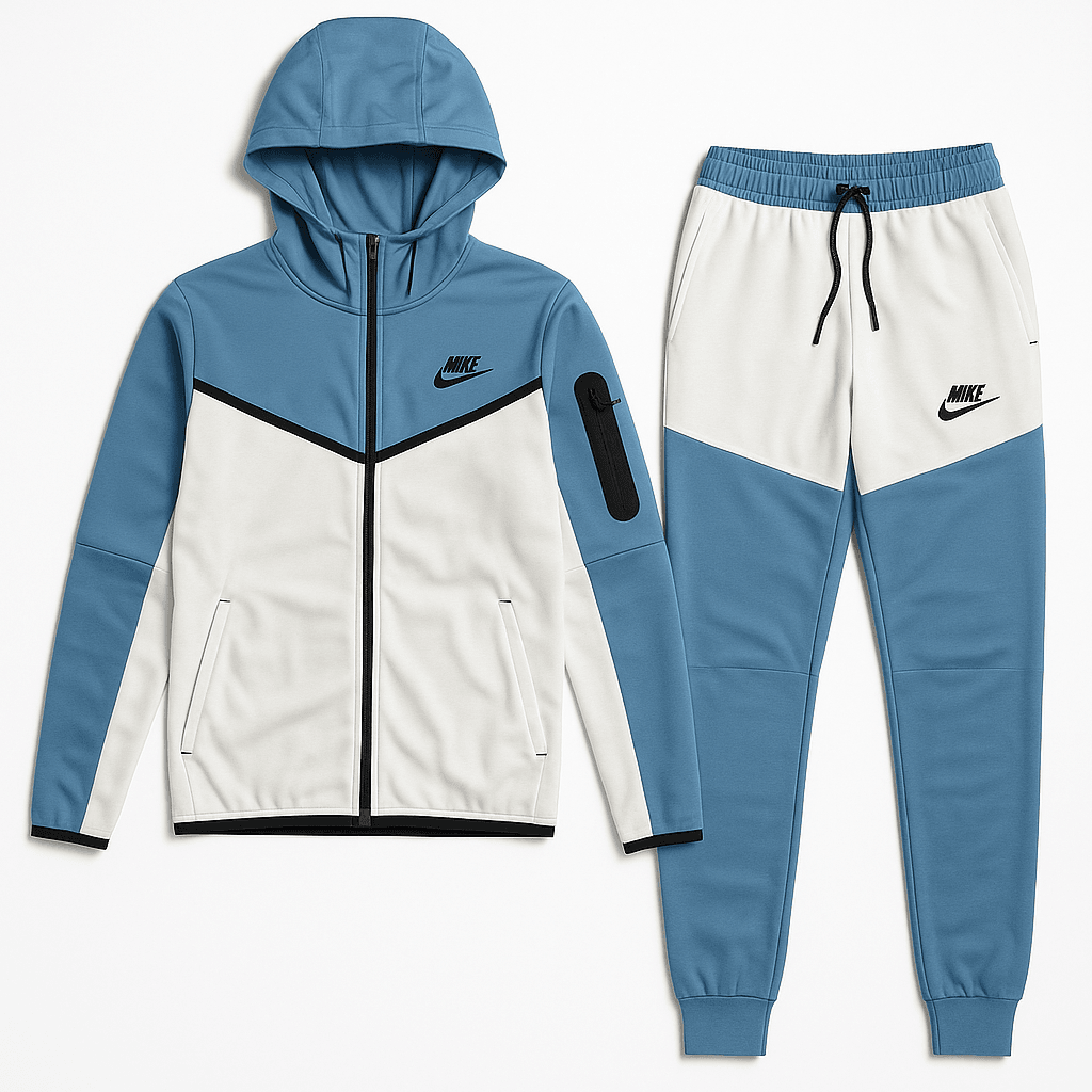Tech Old Fleece Eşofman Takımı - Blue/White