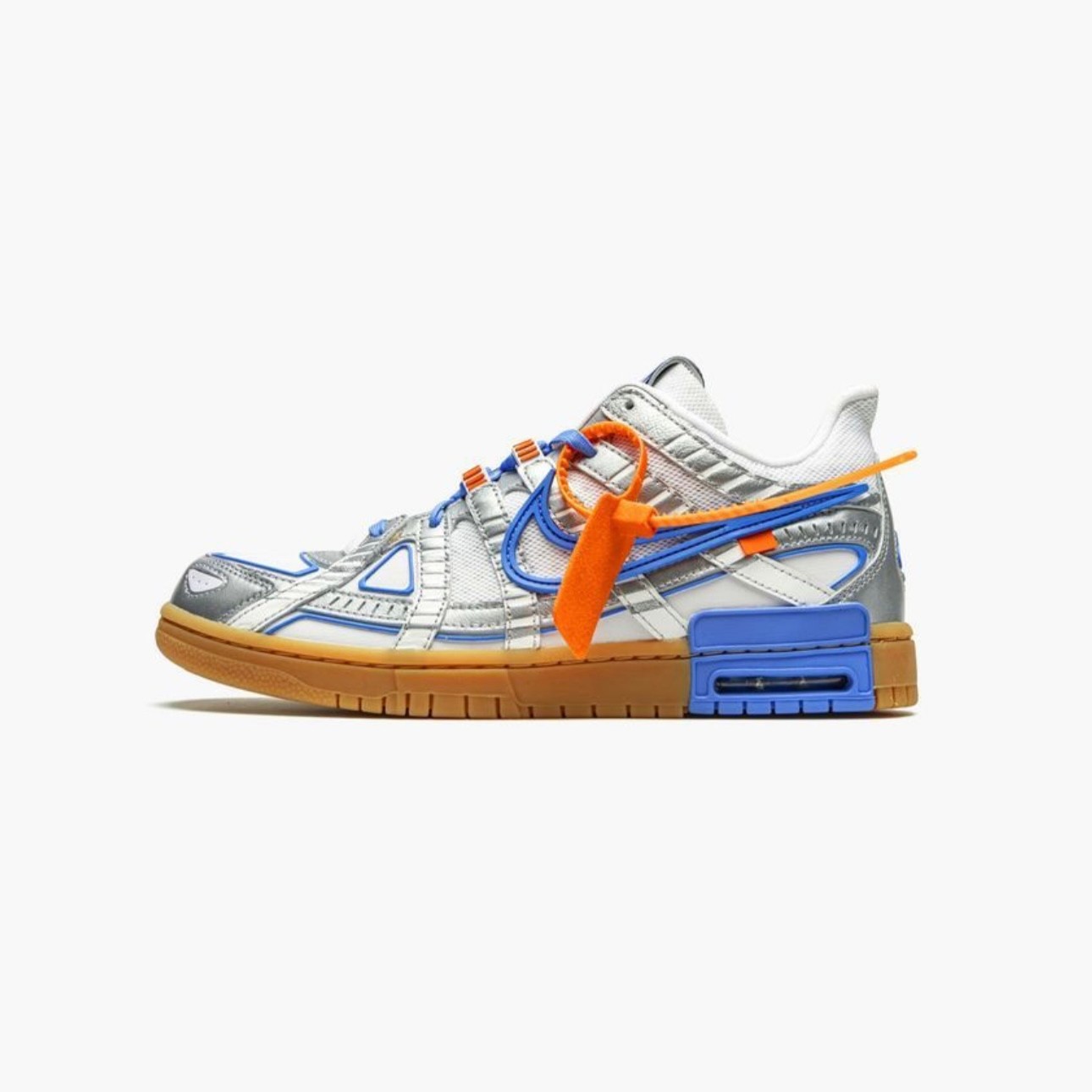 Air Rubber Dunk x Off-White™ Ayakkabı - Silver/Blue