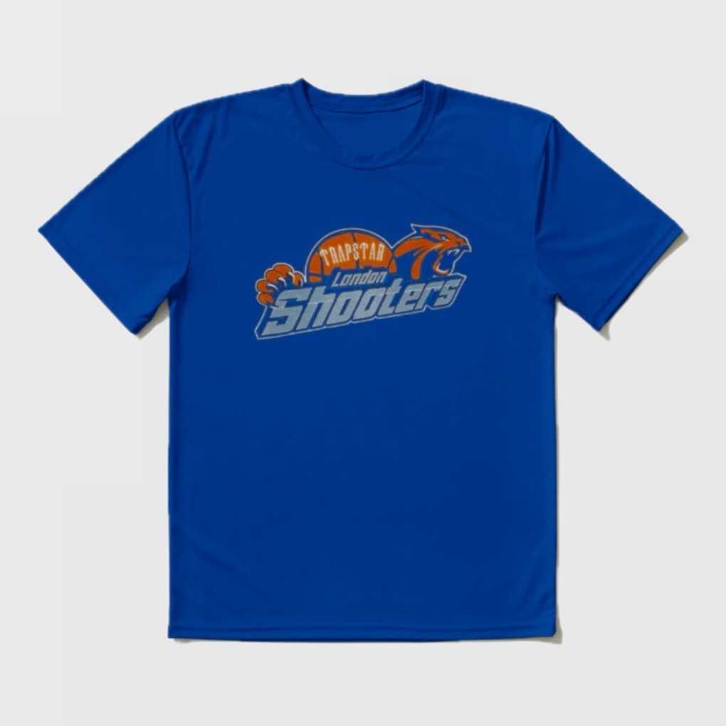 Shooters Tee Cotton T-Shirt - Mavi/Turuncu