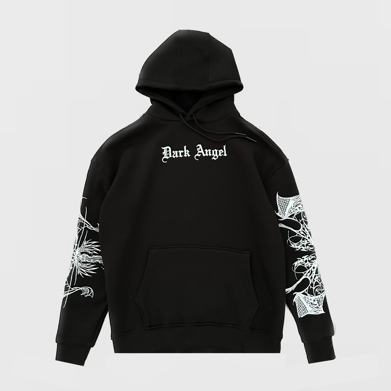 Dark Angel Oversize Siyah Hoodie