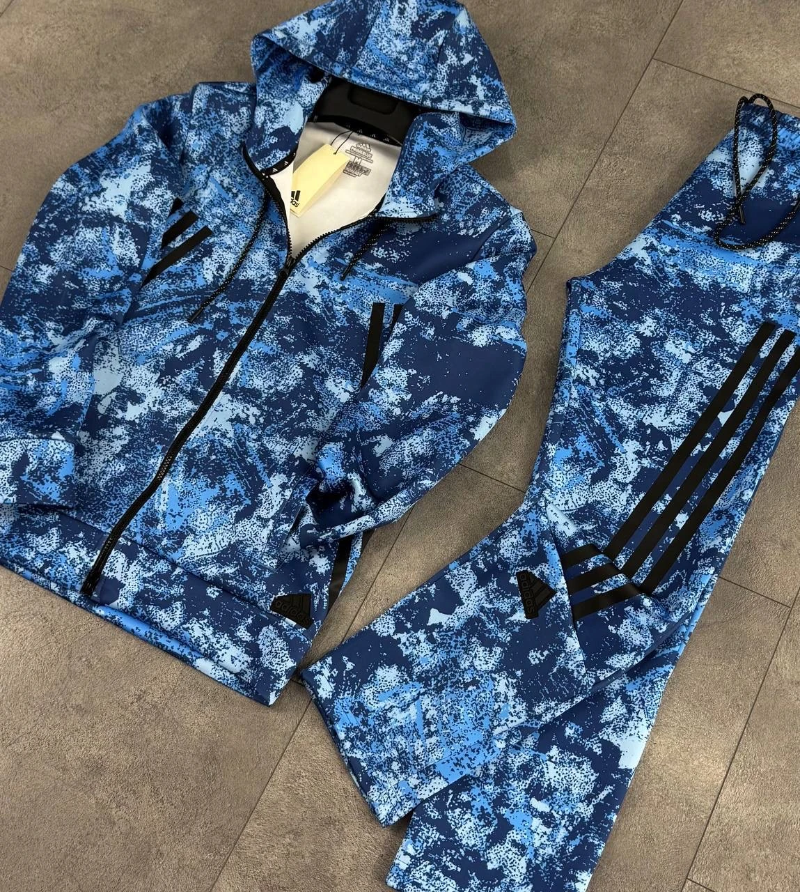 Kamuflaj Tam Boy Fermuarlı Üst