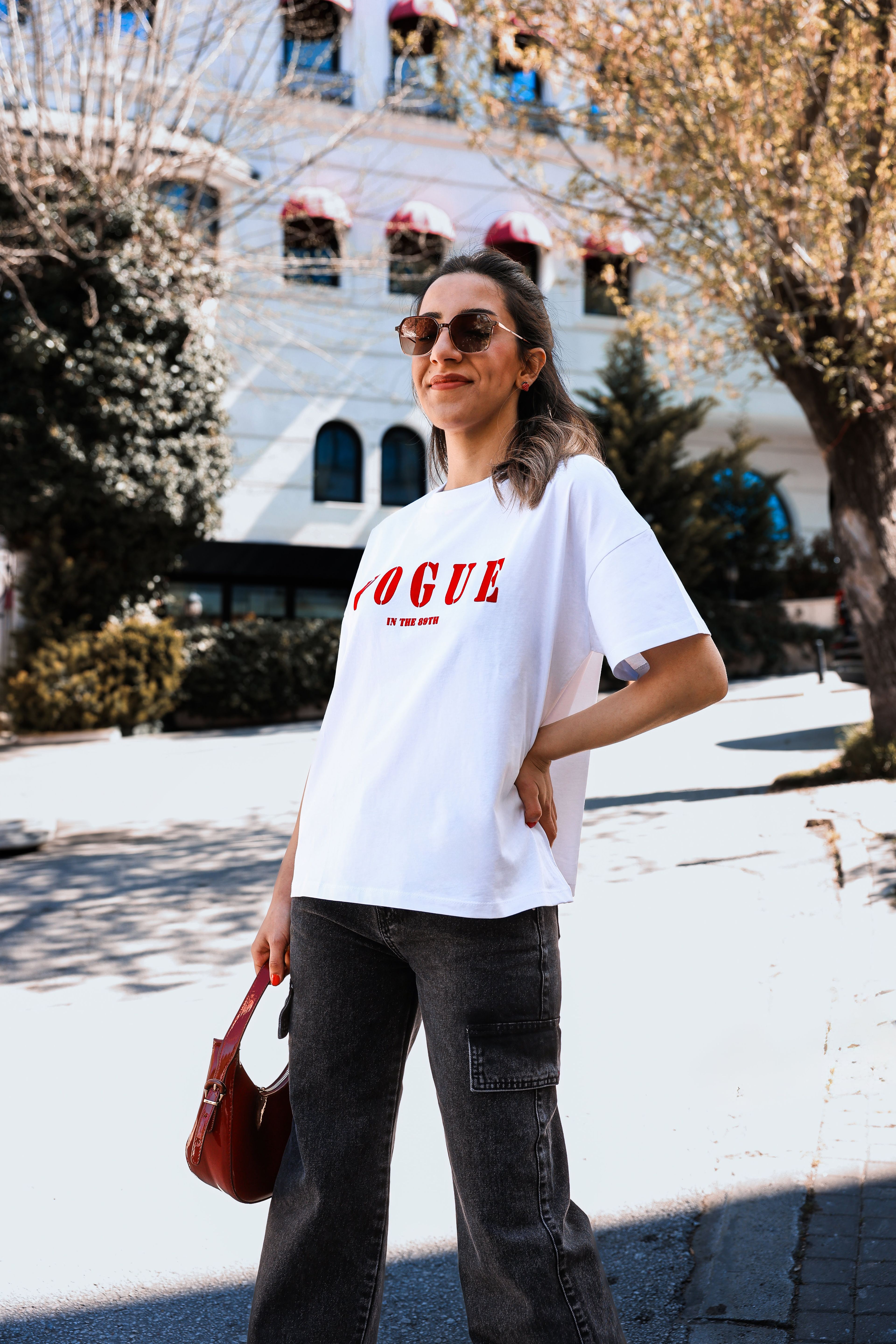 Vogue Baskılı Tshirt