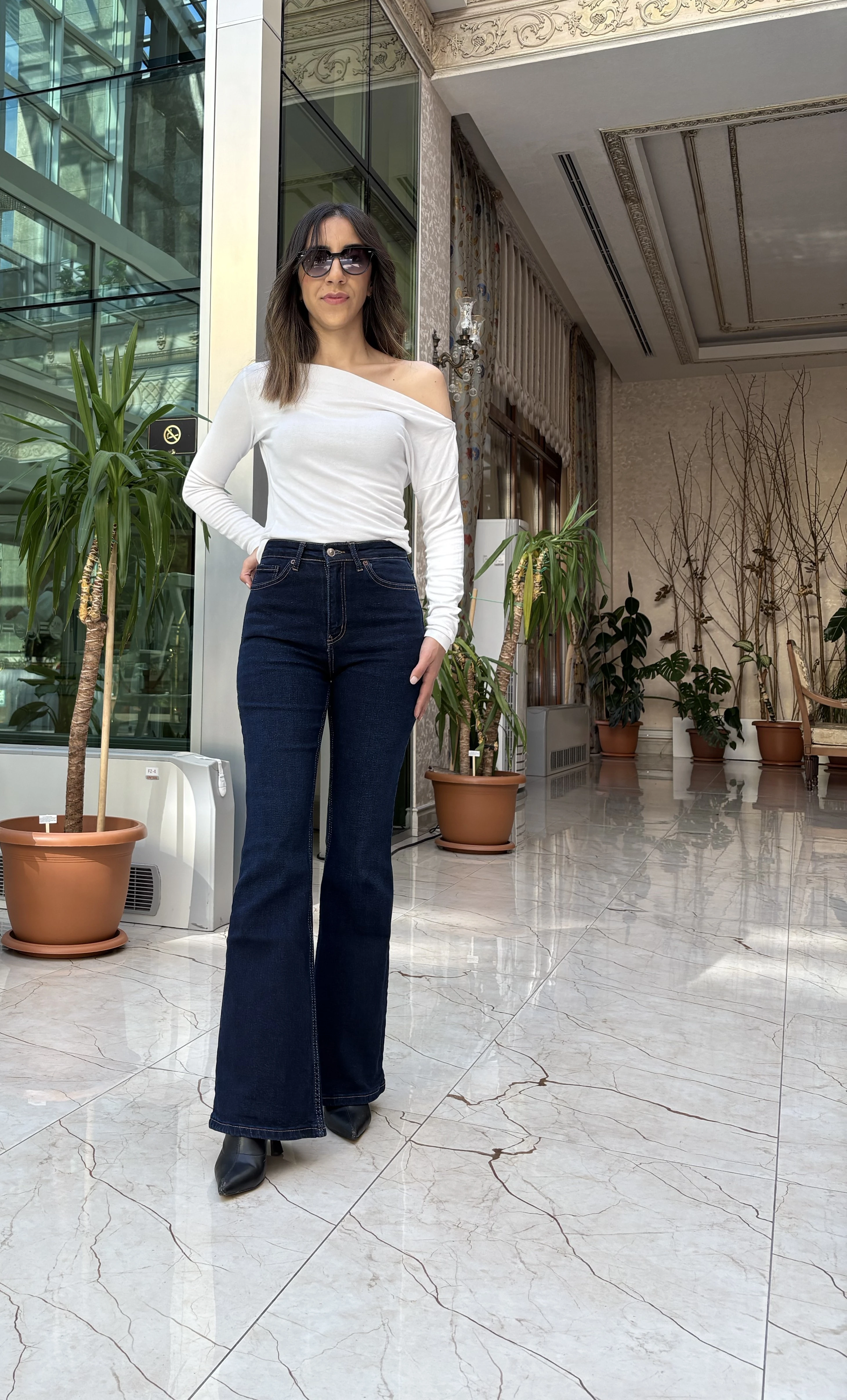 İspanyol Paça Mavi Jean