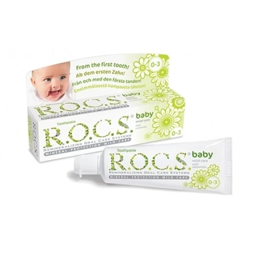 ROCS BABY 0-3 YAŞ DİŞ MACUNU PAPATYA ÖZLÜ