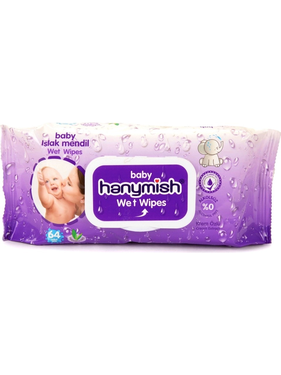 HANYMİSH ISLAK HAVLU MENDİL 64'LÜ (910)