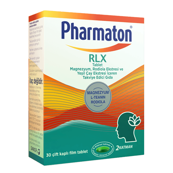 PHARMATON RLX 30 TABLET MAGNEZYUM RODİOLA EKSTRESİ YEŞİL ÇAY EKSTRESİ