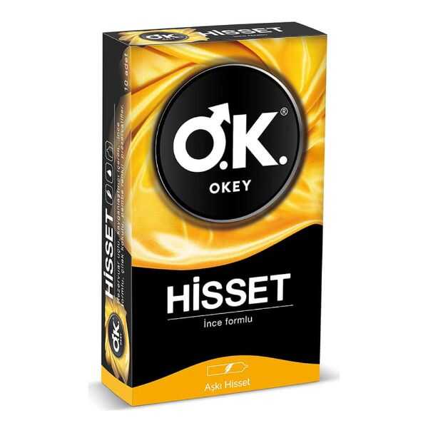 OKEY PREZERVATİF HİSSET İNCE FORMLU 10 LU