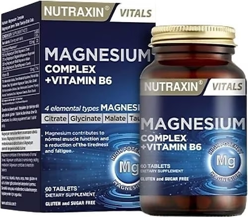 NUTRAXIN MAGNESIUM COMPLEX VITAMIN B6 60 TABLET