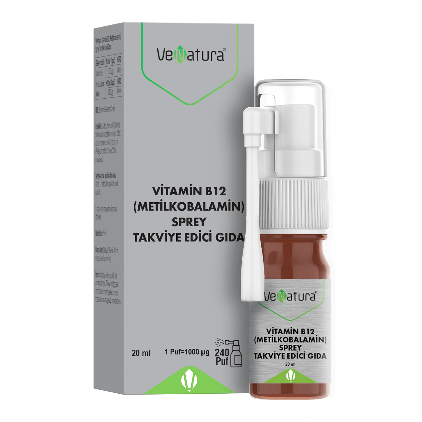VENATURA METİLKOBALAMİN SPREY 20ML