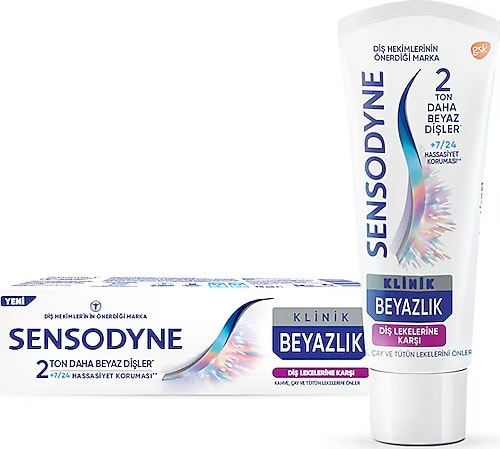 SENSODYNE KLİNİK BEYAZLIK DİŞ LEKELERİNE KARŞI 75ML DİŞ MACUNU