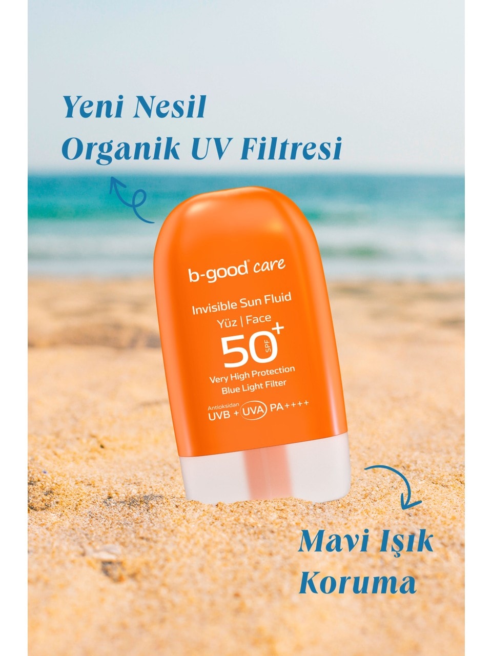 B-GOOD CARE B-SUN TİNTED SUN FLUID FACE SPF50+ 50ML NATUREL GÜNEŞ SÜTÜ YÜZ