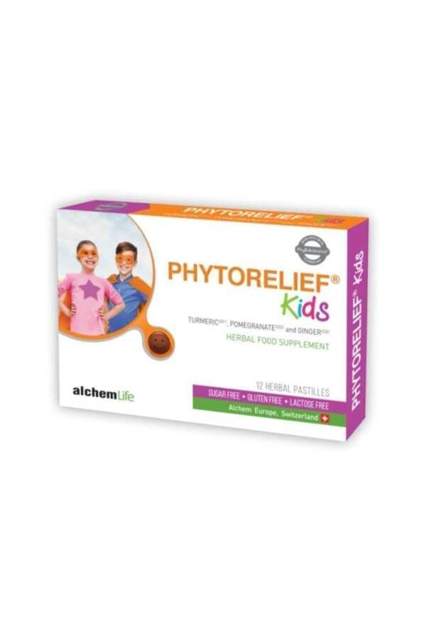 PHYTORELIEF KIDS 12 HERBAL PASTİL ZERDEÇAL NAR KABUĞU ZENCEFİL