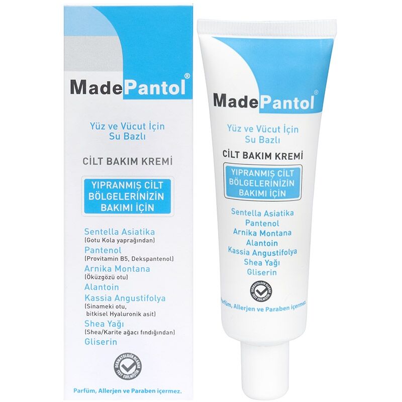 MADEPANTOL CİLT BAKIM KREMİ YÜZ VE VÜCUT İÇİN SU BAZLI 50ML