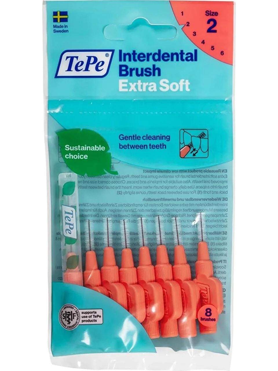 TEPE ARAYÜZ FIRÇASI 0.5 MM KIRMIZI 8Lİ