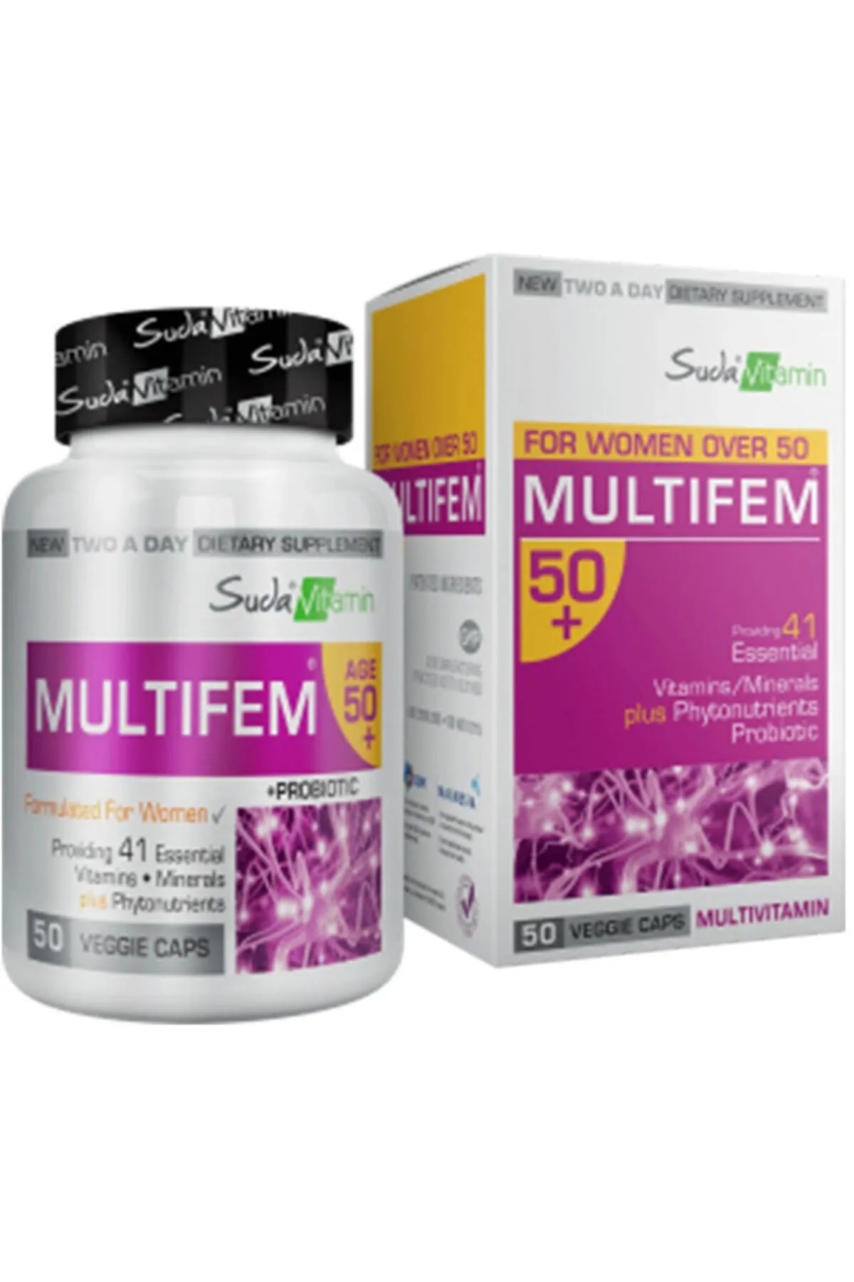 SUDA VİTAMİN MULTIFEM WOMEN AGE 50+ 50 KAPSÜL PROBIOTIC