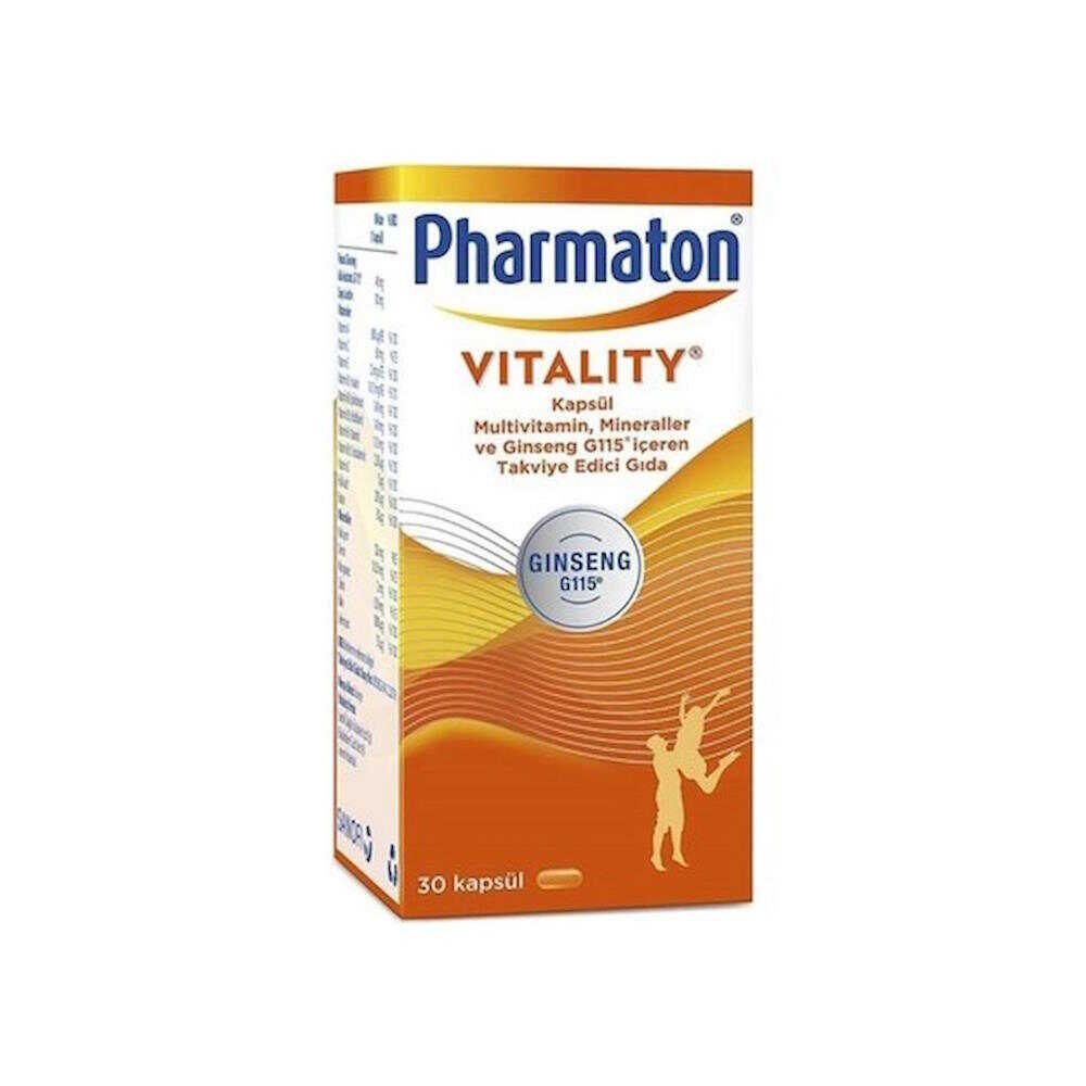 PHARMATON VITALITY 30 TABLET MULTİVİTAMİN MİNERALLER GINSENG G115