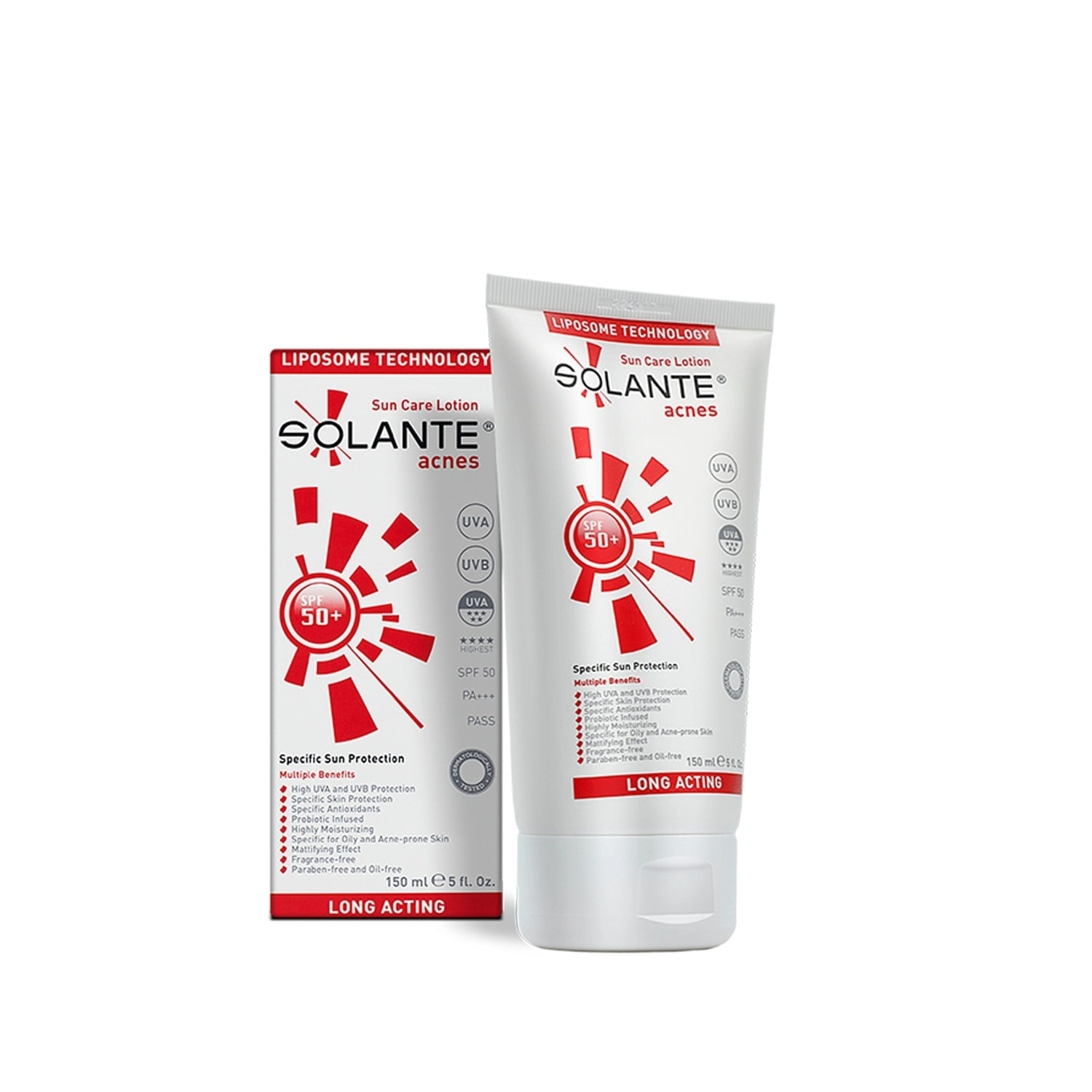 SOLANTE ACNES SPF50+ 150ML