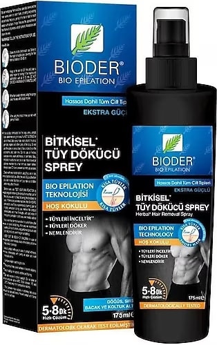 BIODER BIO EPILATION BİTKİSEL TÜY DÖKÜCÜ SPREY ERKEK 175ML