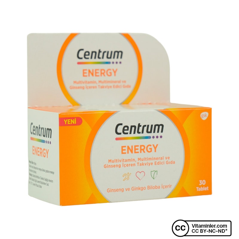 CENTRUM ENERGY 30 TABLET MULTİVİTAMİN MULTİMİNERAL GİNSENG