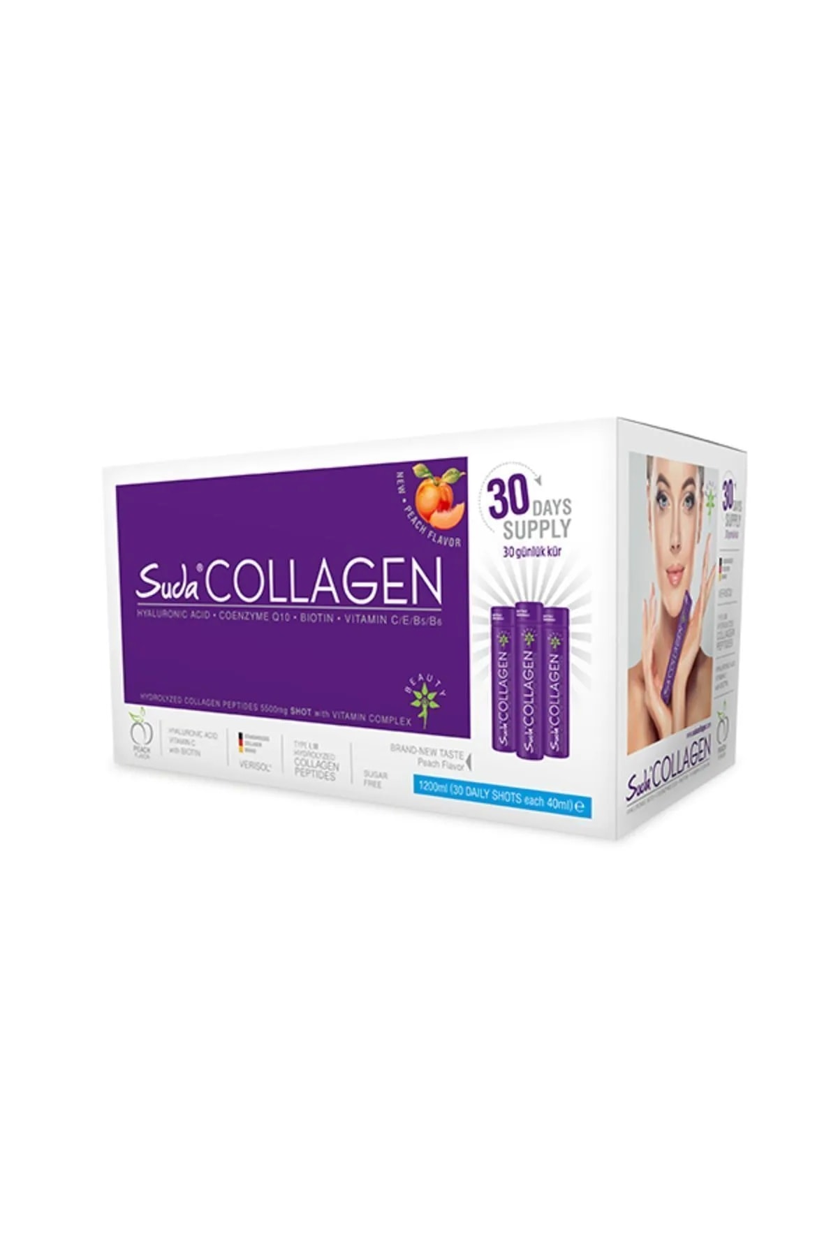 SUDA COLLAGEN MULTIFORM SHOT ŞEFTALİ AROMALI 40MLX30 SHOT