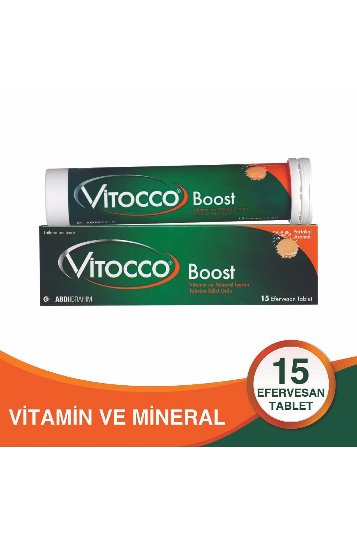 VITOCCO BOOST VİTAMİN MİNERAL 15 EFERVESAN TABLET PORTAKAL AROMALI