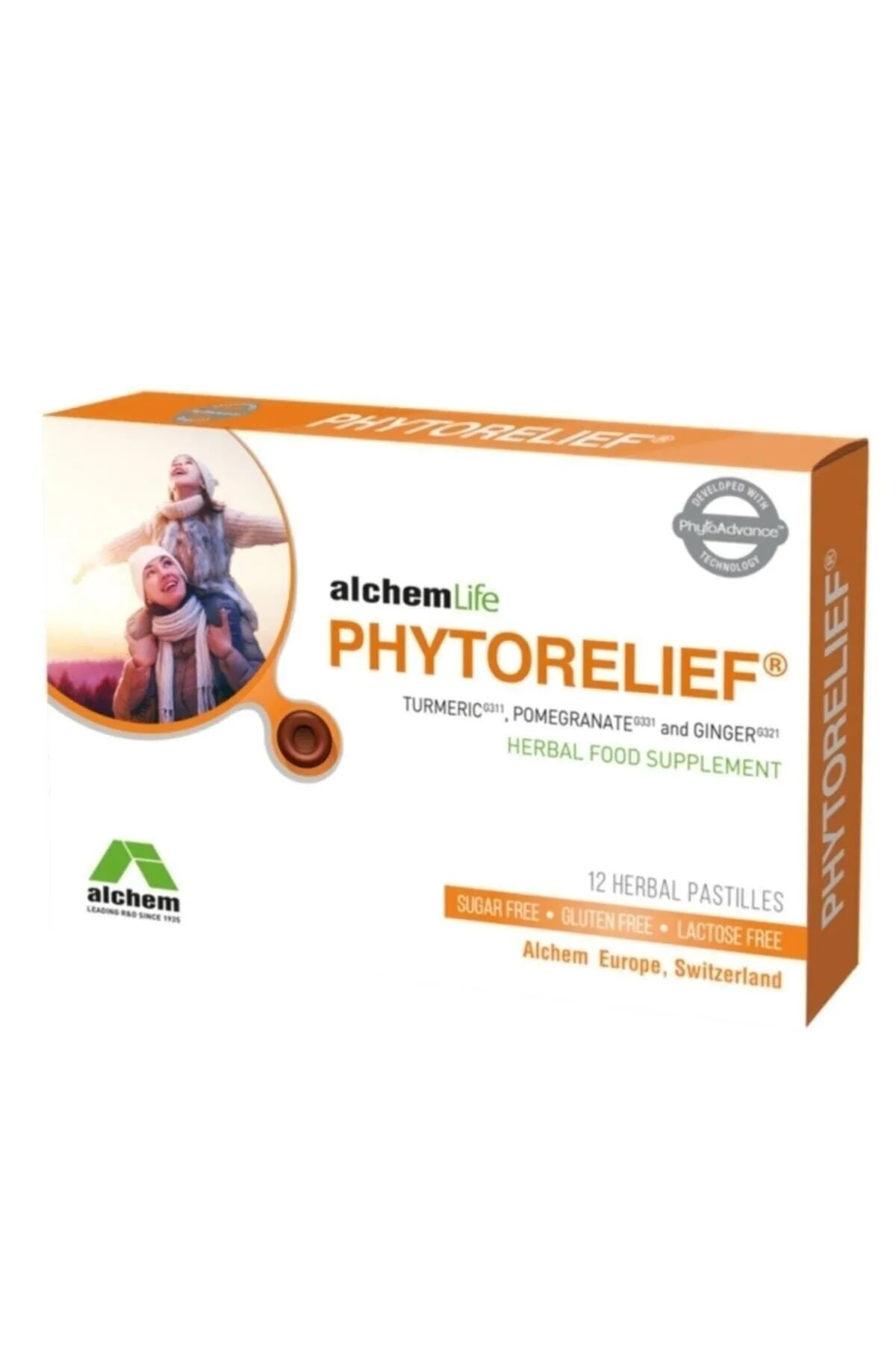 PHYTORELIEF 12 PASTİL TURMERİC POMEGRANATE GINGER