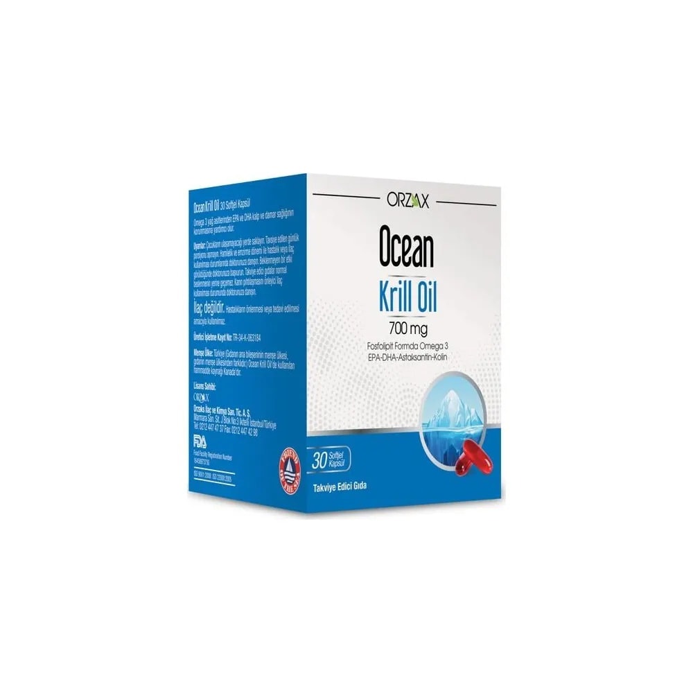 OCEAN KRİLL OİL 700MG 30 KAPSÜL