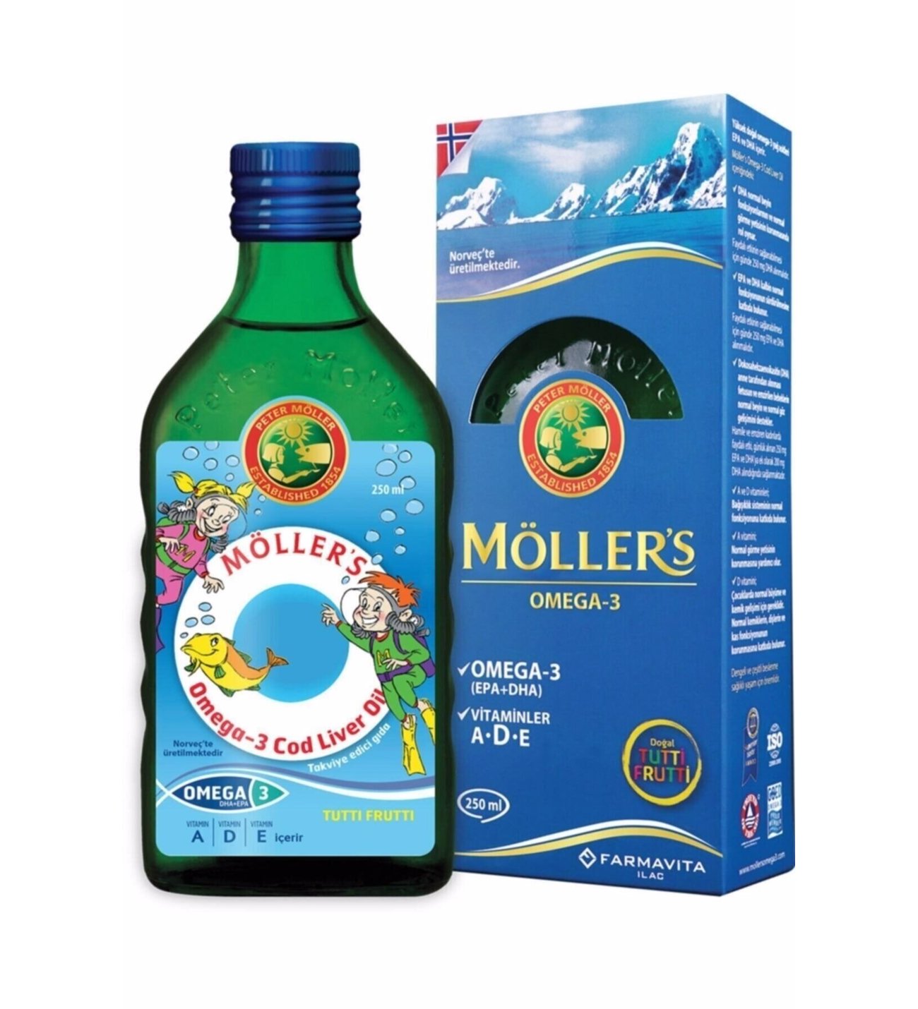 MÖLLERS 250ML OMEGA 3 COD LIVER OIL VİTAMİN A D E